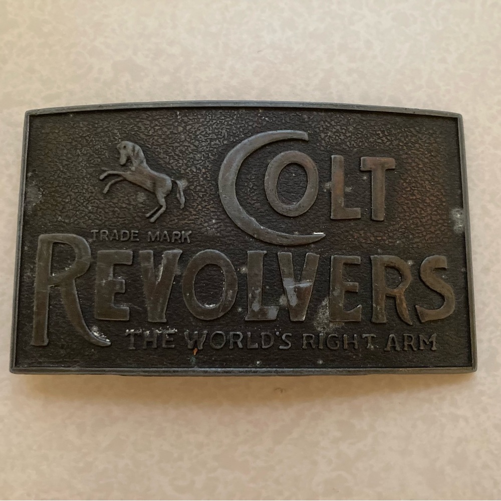 Colt Revolvers Vintage Belt Buckle